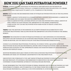 Putranjiva Herbal Powder (Putranjiva Roxburghii) Putrajivah / Putijia / Irukolli