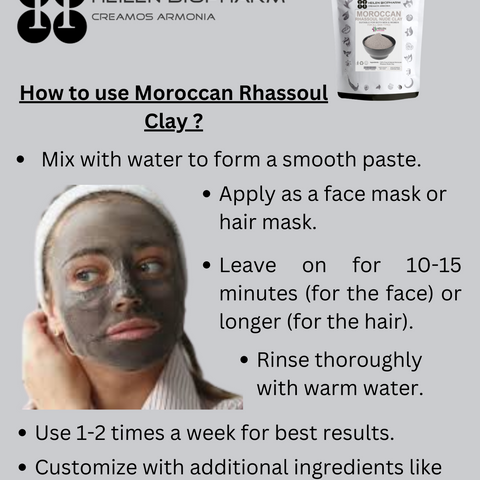 Moroccan Rhassoul clay Powder / Nude Clay Powder / Ghassoul clay Powder
