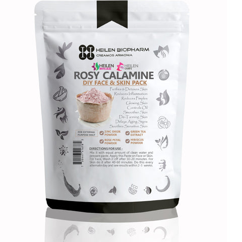 Rosy Calamine (Zinc Oxide, Rose, Green Tea & Hibiscus Powder)