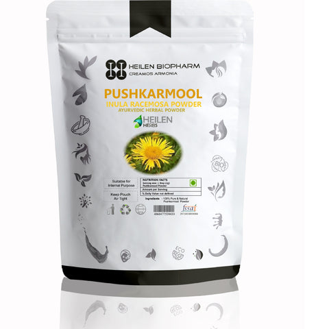 Pushkarmool Herbal powder (Inula Racemosa) Kashmira/Poushkara/Puskara mula/Sugandhikam