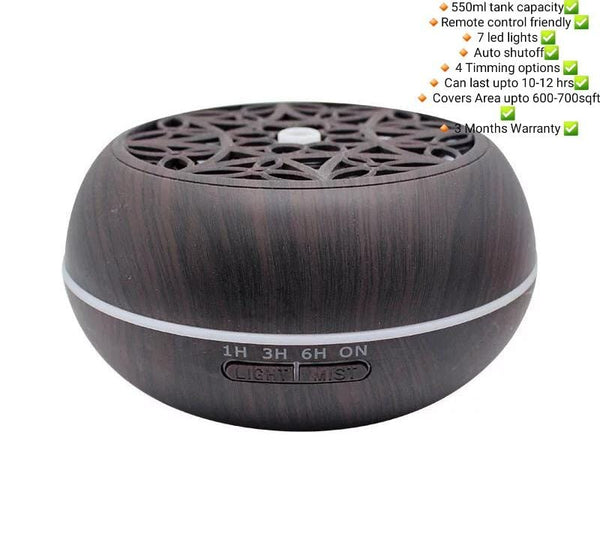 Electric Oil Aroma Diffuser for Home Fragrance with 7 Mood Changing LE –  Heilen Biopharm