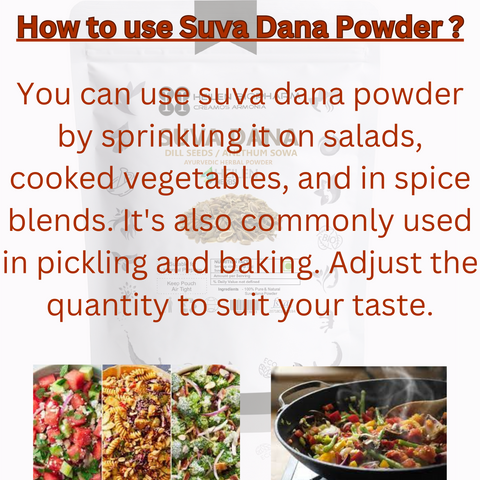Suva Dana Herbal Powder (Anethum Graveolens) / Dill Seed Powder