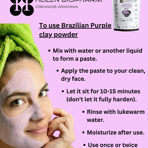 Heilen Biopharm Brazilian Purple Clay Powder