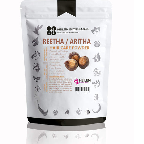 Organic Reetha/Aritha/Soap Nut Powder for Hair and Natural Laundry