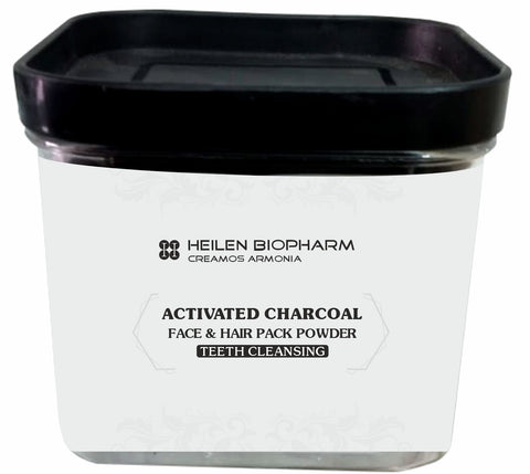 Heilen Biopharm Activated Charcoal Powder for Face packs, teeth whitening etc.