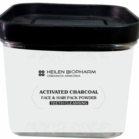 Heilen Biopharm Activated Charcoal Powder for Face packs, teeth whitening etc.