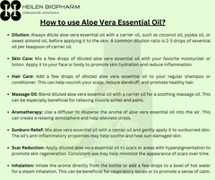 Heilen Biopharm Aloe vera Essential Oil (Aloe barbadensis miller) For Anti-Aging Hair & Skin care