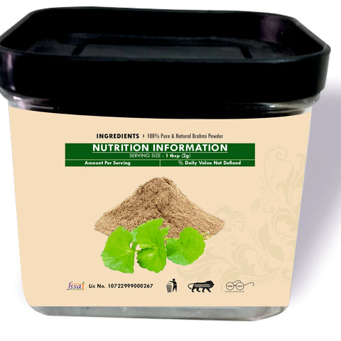 Heilen Biopharm Brahmi Powder (Bacopa Monnieri) Pure Fresh & Natural Internal & External Purpose