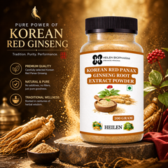 HEILEN BIOPHARM Korean Red Ginseng Extract Powder | Panax Ginseng | Pure & Natural | Food Grade | No Preservatives