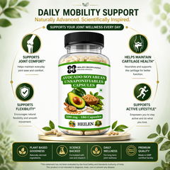 Heilen Biopharm ASU 500 mg | Avocado & Soybean Unsaponifiables | Joint, Cartilage & Mobility Support Supplement