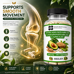 Heilen Biopharm ASU 500 mg | Avocado & Soybean Unsaponifiables | Joint, Cartilage & Mobility Support Supplement