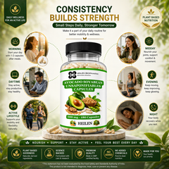Heilen Biopharm ASU 500 mg | Avocado & Soybean Unsaponifiables | Joint, Cartilage & Mobility Support Supplement