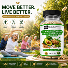 Heilen Biopharm ASU 500 mg | Avocado & Soybean Unsaponifiables | Joint, Cartilage & Mobility Support Supplement