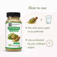 HEILEN BIOPHARM Apamarga Powder | Latjira / Chirchita / Achyranthes Aspera | 100% Pure & Natural Ayurvedic Herbal Powder | Food Grade | For General Wellness | No Preservatives
