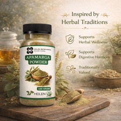 HEILEN BIOPHARM Apamarga Powder | Latjira / Chirchita / Achyranthes Aspera | 100% Pure & Natural Ayurvedic Herbal Powder | Food Grade | For General Wellness | No Preservatives