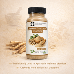 Heilen Biopharm Ashwagandha Powder | Withania Somnifera | Indian Ginseng | For Energy, Stress & Hormonal Balance | Natural Herbal Supplement – No Preservatives