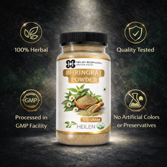 Heilen Biopharm Bhringraj Powder (Eclipta Prostrata) - 100% Natural Skin, Hair & Ayurvedic Use