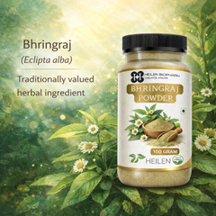 Heilen Biopharm Bhringraj Powder (Eclipta Prostrata) - 100% Natural Skin, Hair & Ayurvedic Use