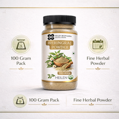 Heilen Biopharm Bhringraj Powder (Eclipta Prostrata) - 100% Natural Skin, Hair & Ayurvedic Use