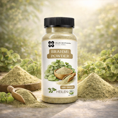 Heilen Biopharm Brahmi Powder | Bacopa Monnieri | For Memory, Focus, Hair & Scalp Health | Food-Grade Herbal Supplement – No Additives
