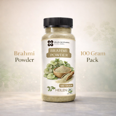 Heilen Biopharm Brahmi Powder | Bacopa Monnieri | For Memory, Focus, Hair & Scalp Health | Food-Grade Herbal Supplement – No Additives