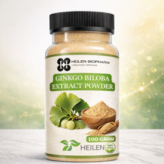 Heilen Biopharm Ginkgo Biloba Extract Powder | For Energy, Focus & Brain Health | 100% Natural Herbal Supplement