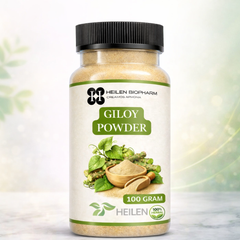Heilen Biopharm Giloy Powder – For Immunity & Detox Support | Tinospora Cordifolia | Natural Antioxidant | Plant-Based Herbal Supplement – No Preservatives