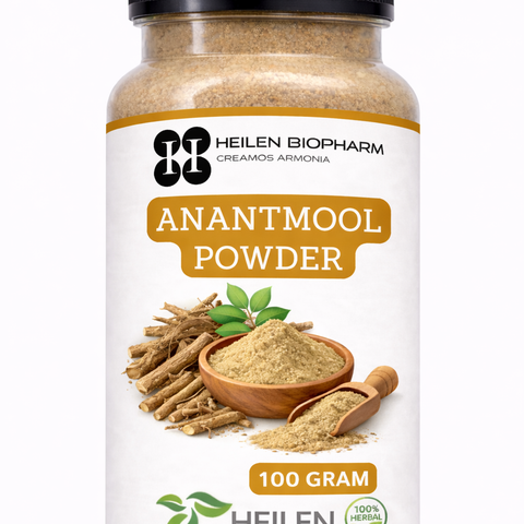 Heilen Biopharm Anantmool (Hemidesmus indicus) Root Powder – Energy & Detox Support | 100% Pure Ayurvedic Herb | Non‑GMO, Vegan, No Additives