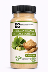 Heilen Biopharm Ginkgo Biloba Extract Powder | For Energy, Focus & Brain Health | 100% Natural Herbal Supplement