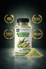 Heilen Biopharm Aloe Vera Leaf Powder – 100% Pure & Natural | For Hair, Skin & Wellness | Sealed Food-Grade Container