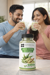 Heilen Biopharm Aloe Vera Leaf Powder – 100% Pure & Natural | For Hair, Skin & Wellness | Sealed Food-Grade Container