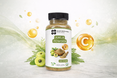 Heilen Biopharm Amla Powder for Skin & Hair Care | Food Grade | Ayurvedic Herbal Powder | Natural Vitamin C Rich | Sulphate & Preservative Free