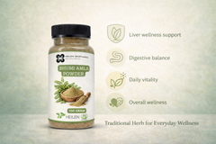 Heilen Biopharm Bhoomi /Bhumi Amla Powder (Phyllanthus Niruri) Promote Digestion, No side Effect