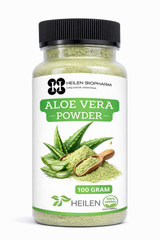 Heilen Biopharm Aloe Vera Leaf Powder – 100% Pure & Natural | For Hair, Skin & Wellness | Sealed Food-Grade Container