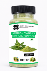Heilen Biopharm Adusa Leaves Powder | Vasaka (Malabar Nut) | Herbal Supplement for Respiratory & Immune Support | No Preservatives