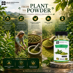 Heilen Biopharm Adusa Leaves Powder | Vasaka (Malabar Nut) | Herbal Supplement for Respiratory & Immune Support | No Preservatives