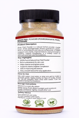 Heilen Biopharm Anar/Pomegranate Peel Powder | Punica Granatum | For Skin Health & Detox | Natural Herbal Supplement – No Preservatives