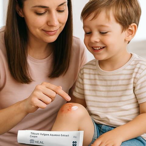 H HEAL Triticum Vulgare Aqueous Extract Cream | 32 g | For Skin Healing, Cuts, Burns & Irritation | Soothing & Moisturizing | Dermatologically Tested