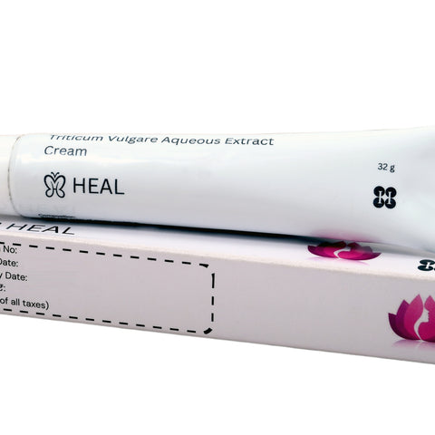 H HEAL Triticum Vulgare Aqueous Extract Cream | 32 g | For Skin Healing, Cuts, Burns & Irritation | Soothing & Moisturizing | Dermatologically Tested