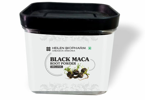 Heilen Biopharm Peruvian Black Maca Root Powder For Energy Improvement 100 gm Pack of 1