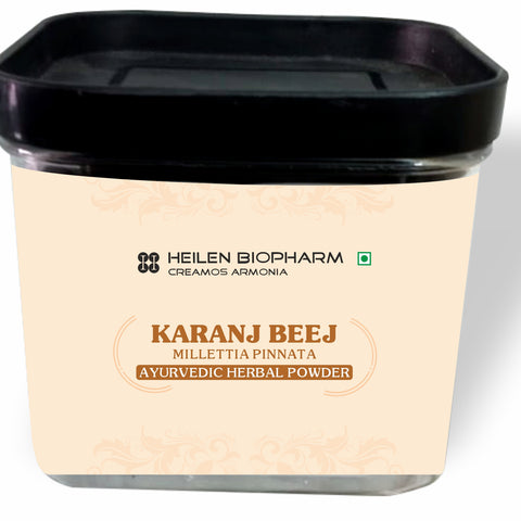 Heilen Biopharm Karanj Beej Herbal Powder (Millettia pinnata) for Skin Benefits