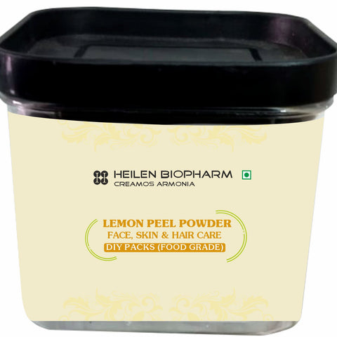 Heilen Biopharm Lemon Peel Powder for Face, Skin & Hair Packs - 100% Natural, Food Grade