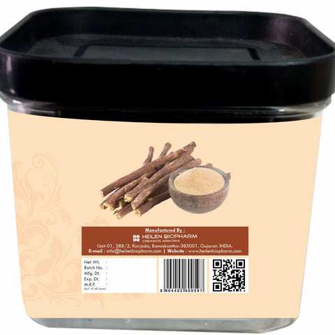 Heilen Biopharm Mulethi/Omorose Licorice/Yashtimadhu Root/Glycyrrhiza Glabra powder