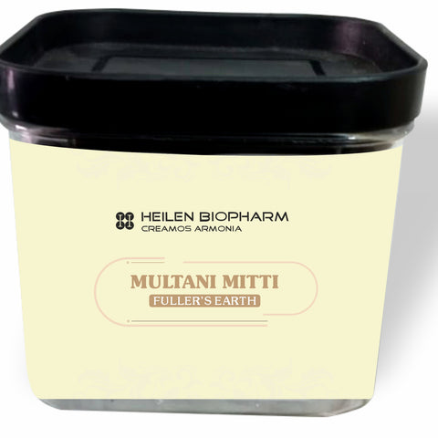 Heilen Biopharm Fuller's Earth (Multani Mitti) for Face, Skin & Hair Packs - 100% Natural