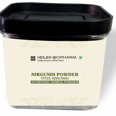 Heilen Biopharm Nirgundi/Sambhalu Powder - Vitex Negundo Root Powder