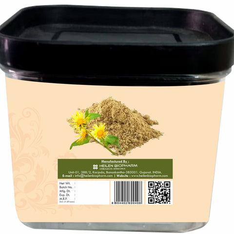 Heilen Biopharm Pushkarmool Herbal powder (Inula Racemosa) Kashmira/Poushkara/Puskara mula/Sugandhikam