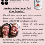 Moroccon red clay powder