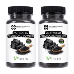 Heilen Biopharm Activated Charcoal Powder for Face packs, teeth whitening etc.
