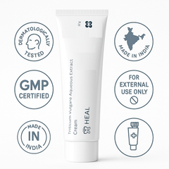 H HEAL Triticum Vulgare Aqueous Extract Cream | 32 g | For Skin Healing, Cuts, Burns & Irritation | Soothing & Moisturizing | Dermatologically Tested