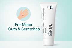 H HEAL Triticum Vulgare Aqueous Extract Cream | 32 g | For Skin Healing, Cuts, Burns & Irritation | Soothing & Moisturizing | Dermatologically Tested